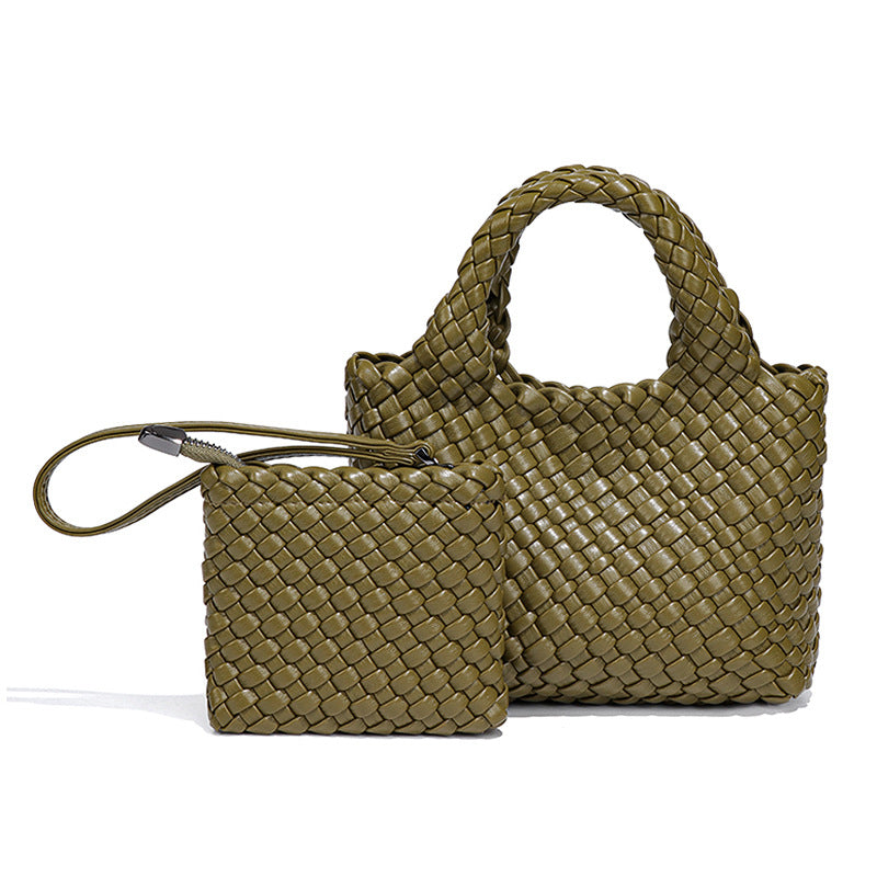 菜篮子编制包包包小巧迷你小水桶单肩斜跨包精致可爱高级感手拎包