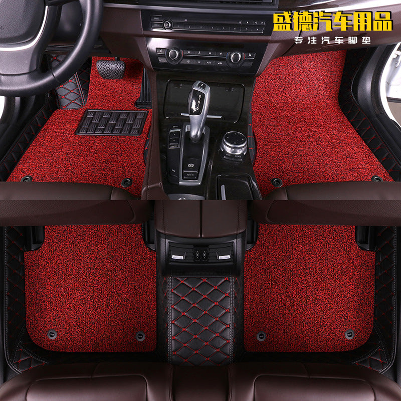 骥影特斯林双层脚垫适用于进口标致207 308 607  7 40RCZ