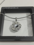 复古民族风太极八卦图项链国潮旅游纪念品钛钢吊坠毛衣链饰品批发