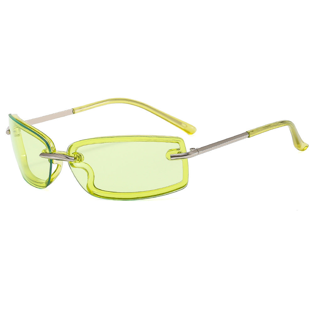 2023新款多巴胺时尚穿搭墨镜Y2K甜酷潮流太阳镜出游防晒太阳眼镜