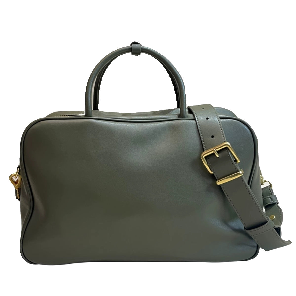 旅行包复古做旧公文包大容量通勤电脑包单肩斜挎真皮保龄球女包