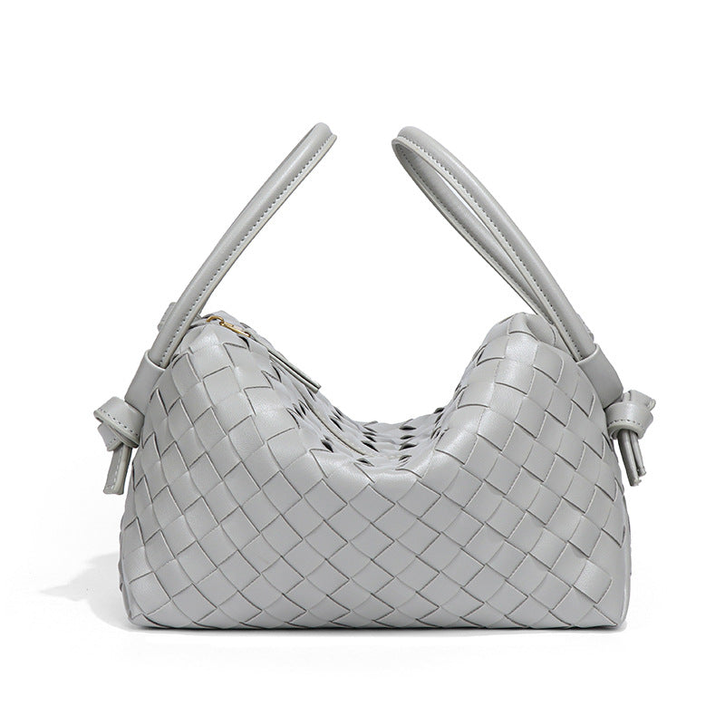 外贸新品手提相机包小众设计手工编织枕头包个性潮流单肩斜挎女包