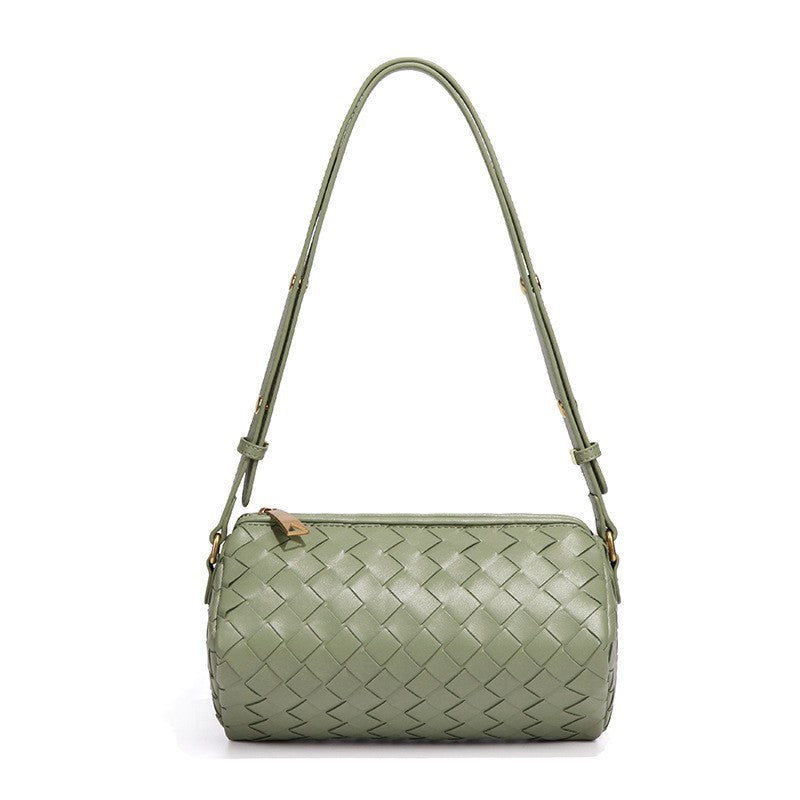 百搭韩版小众单肩腋下女包编织潮流复古手提相机包休闲斜挎笔筒包