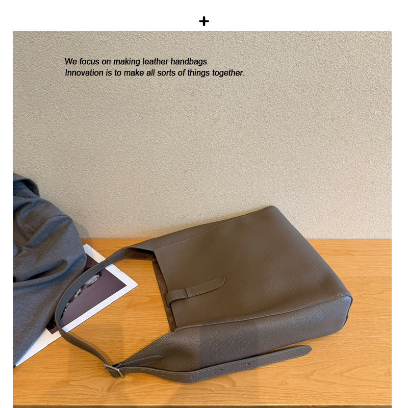 感大包包2024新款潮女包质感斜挎包大容量百搭通勤大气单肩包包