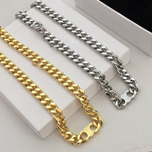 赛林家22新款凯旋门朋克风项链手链个性欧美风重工粗链条颈链