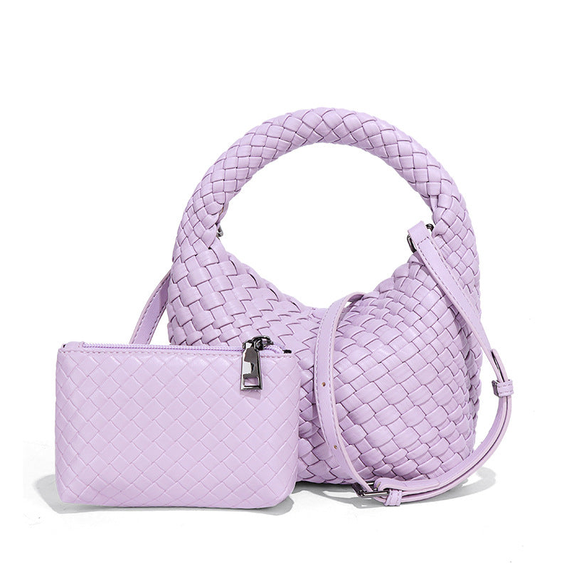 工厂编织菜篮子女包小巧复古休闲单肩斜挎饭盒包手提女包一件代发