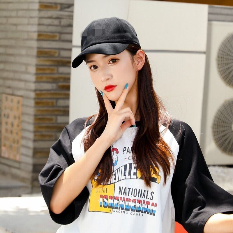 勾勾鸭舌帽潮ins帽子男夏季防晒遮阳帽女字母棒球帽薄大帽檐百搭