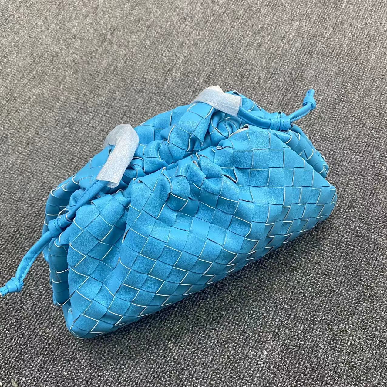 包包女皱褶饺子包真皮云朵包牛皮编织单肩斜挎包阿希歌同款时尚