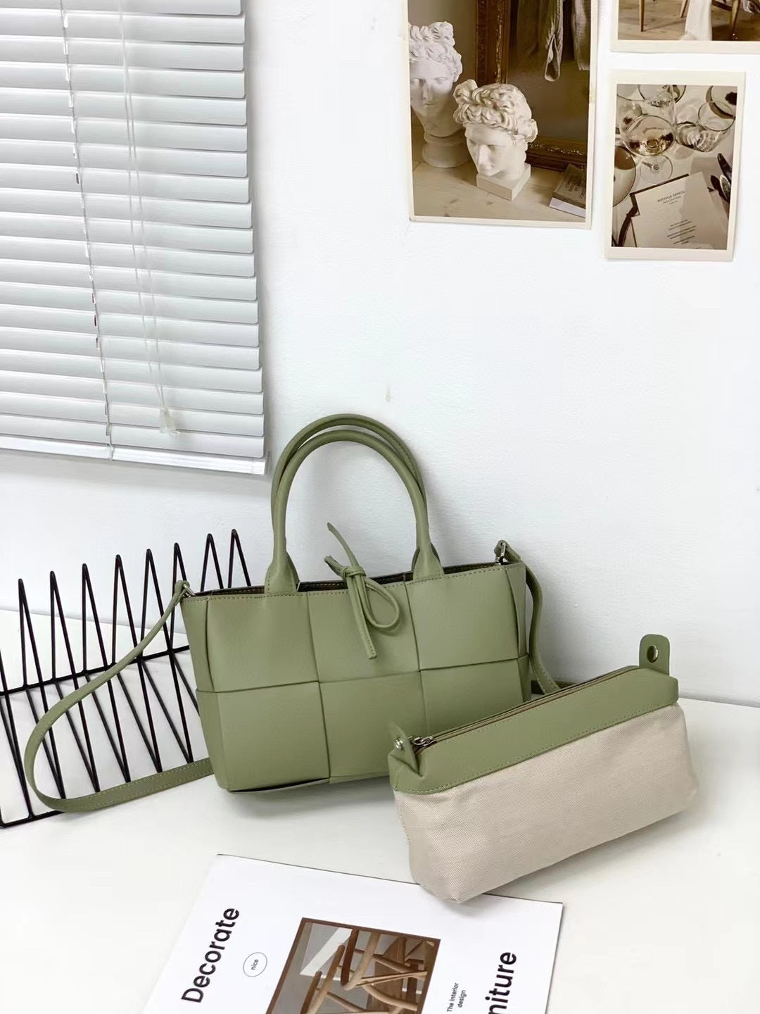 大容量编织手提包包女2023新款高级质感单肩腋下包时尚通勤托特包