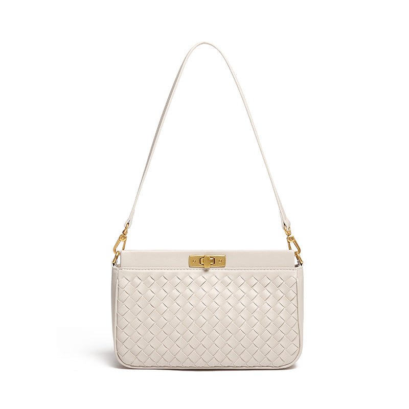 外贸批发初春新款手拎女包时尚休闲手工编织包约会百搭单肩腋下包