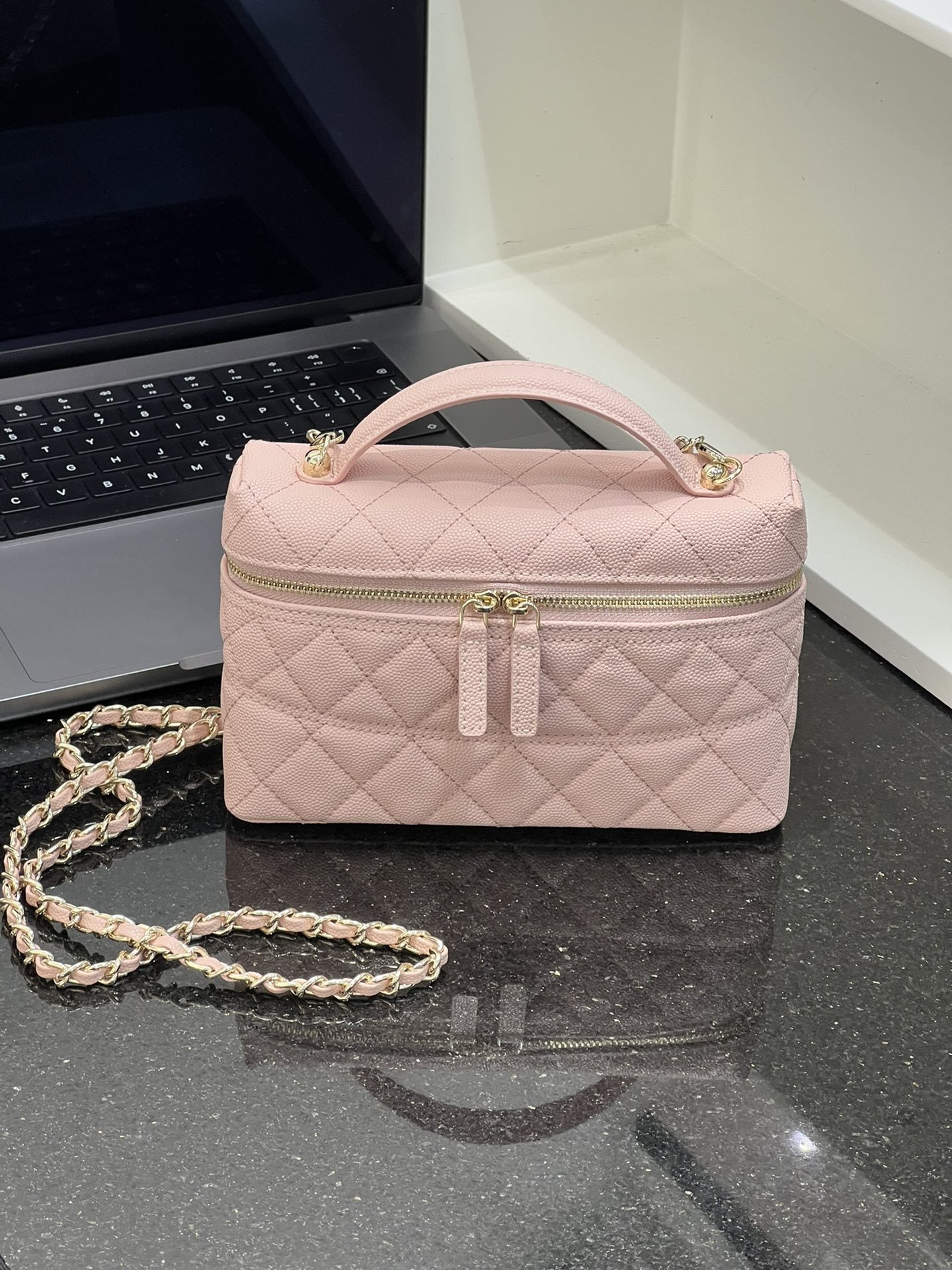 韩版洋气菱格链条手提单肩包女2025新款时尚百搭多功能双肩包女包