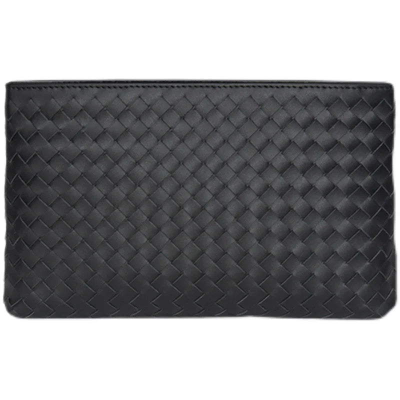 X&BV男包手拿包新款潮流时尚大容量男士包包休闲编织手包男手抓包