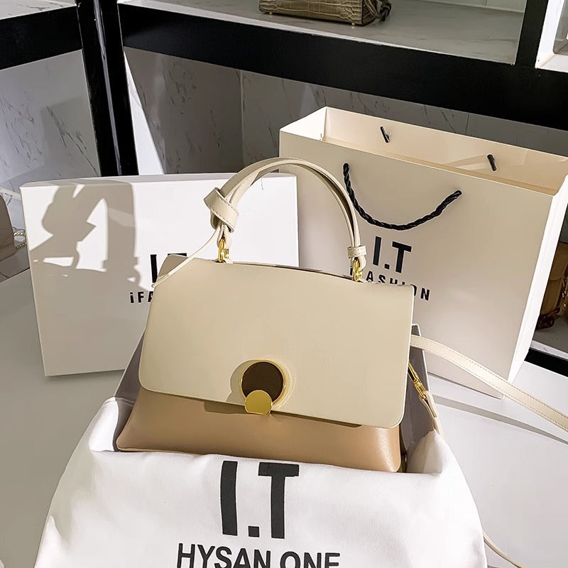 牛皮手提包女单肩斜挎气质手提通勤包腋下包女送妈妈送闺蜜的礼物