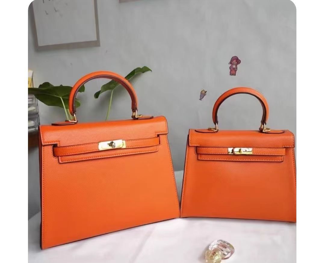 手提包新款2024潮流时尚百搭凯利包质感手掌纹手机包单肩斜挎包女