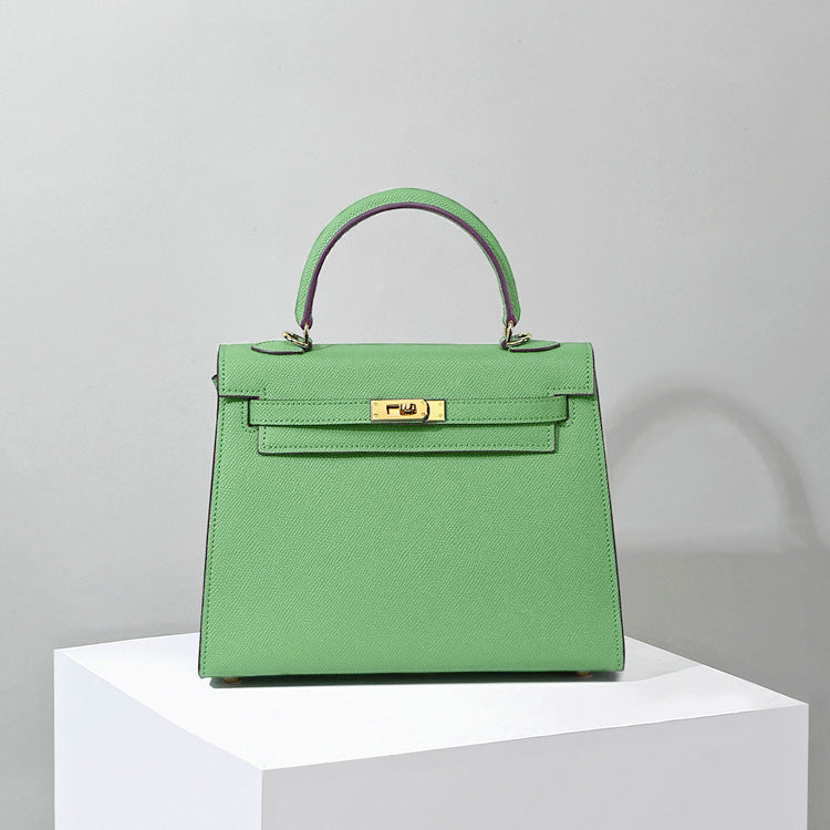 手掌纹凯利包女真皮包包大容量牛皮手提包通勤斜挎单肩包秋冬热销