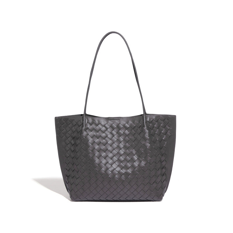 潮流定制单肩腋下包手工编织女包欧美大容量手提包复古子母托特包