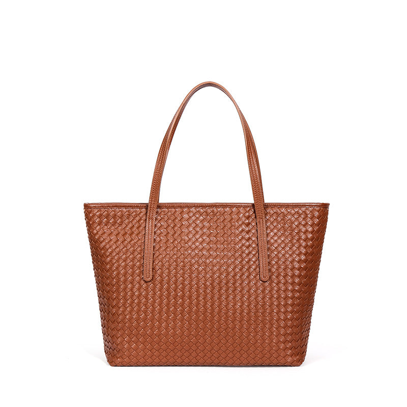 跨境大容量复古单肩手提包时尚百搭手工编织包包夏季腋下托特包女