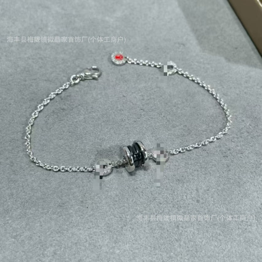 高版宝家S925纯银满钻小蛮腰手链女轻奢气质小众设计高级网红手链