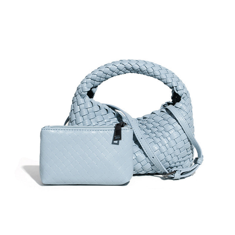 工厂编织菜篮子女包小巧复古休闲单肩斜挎饭盒包手提女包一件代发