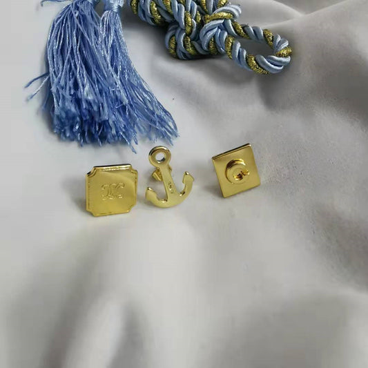 赛家21新款凯旋门船锚C耳钉女三件套装耳饰高级感气质不对称耳环