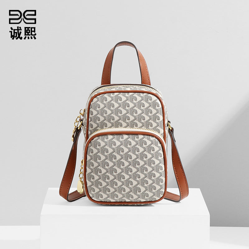 外贸包包女韩版时尚休闲大容量钱包拉链手机包新款狗牙单肩斜挎包