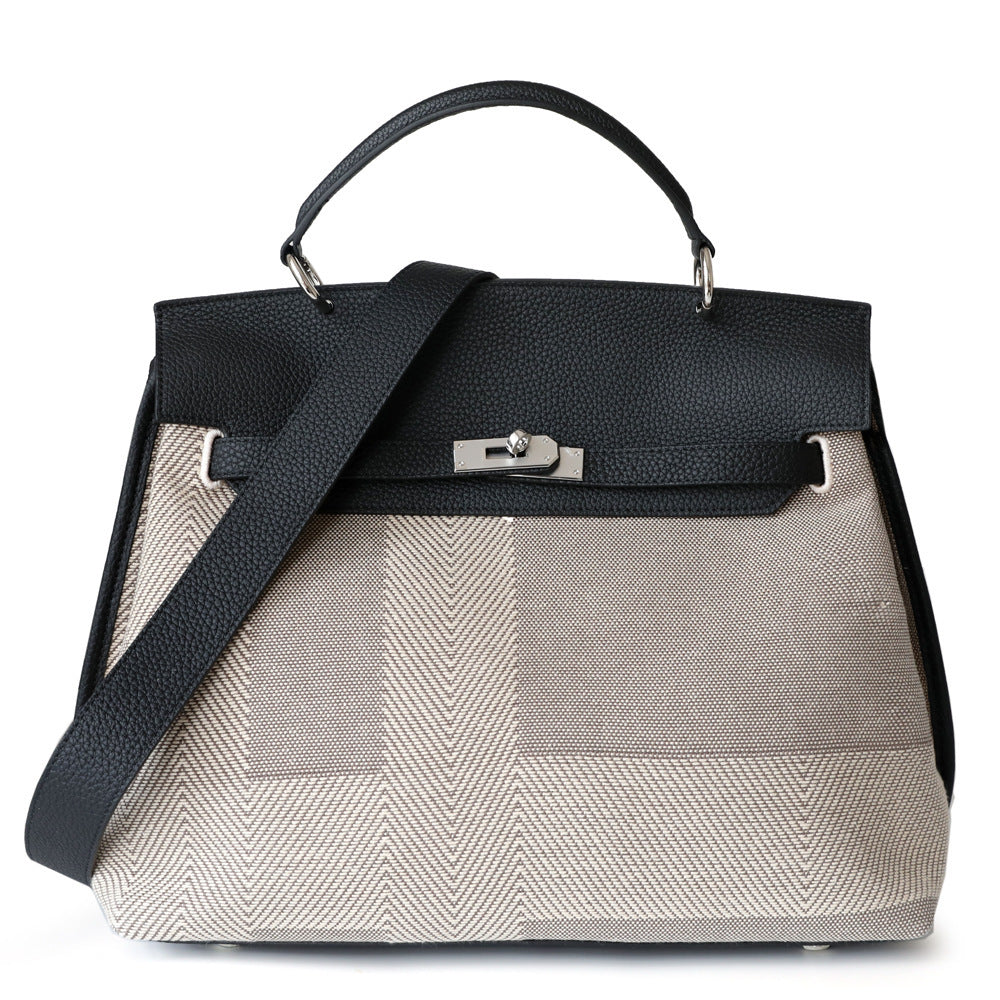 包包女秋冬新款 大容量托特包手提帆布电脑包简约时尚通勤单肩包