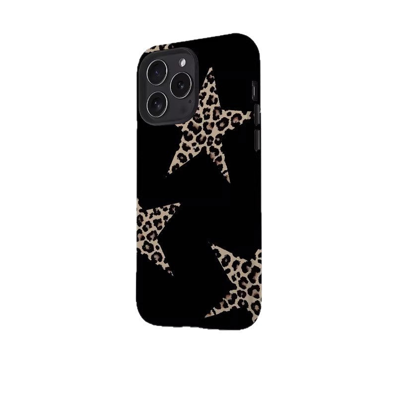 跨境爆款星星豹纹适用苹果17Promax手机壳iPhone16磁吸15菲林壳14