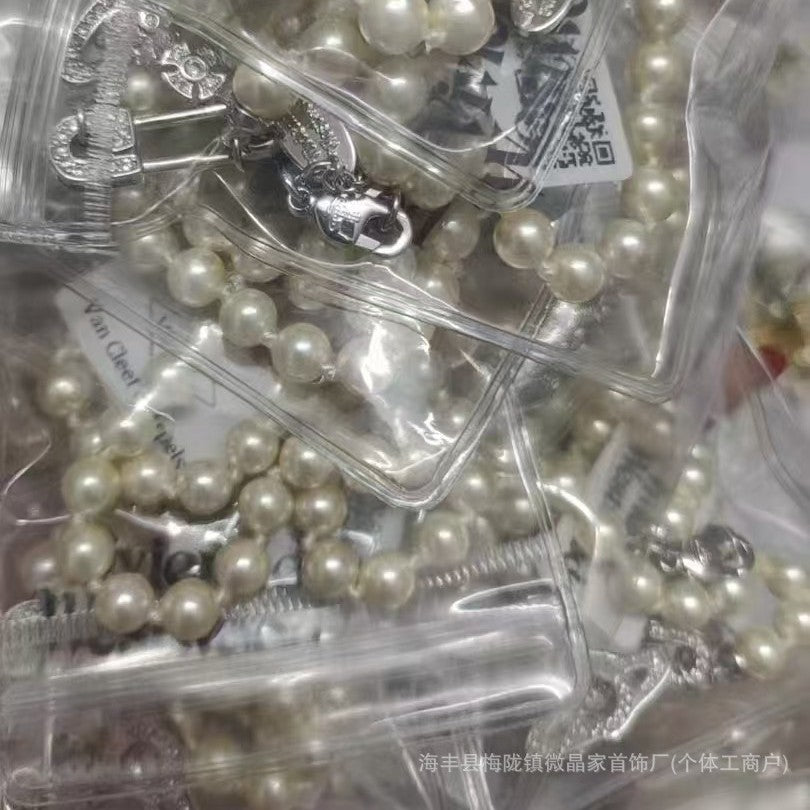 高版本西太后土星珍珠项链女薇薇安经典回形针土星珍珠链工厂直销