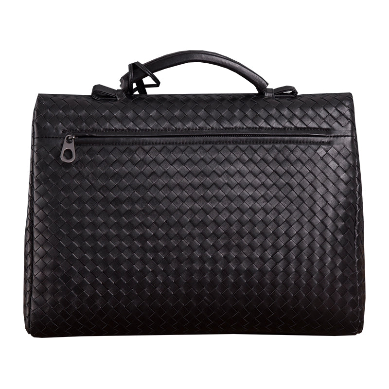 真皮男包公文包英伦风尚男士商务休闲手提包羊皮翻盖电脑包横款潮