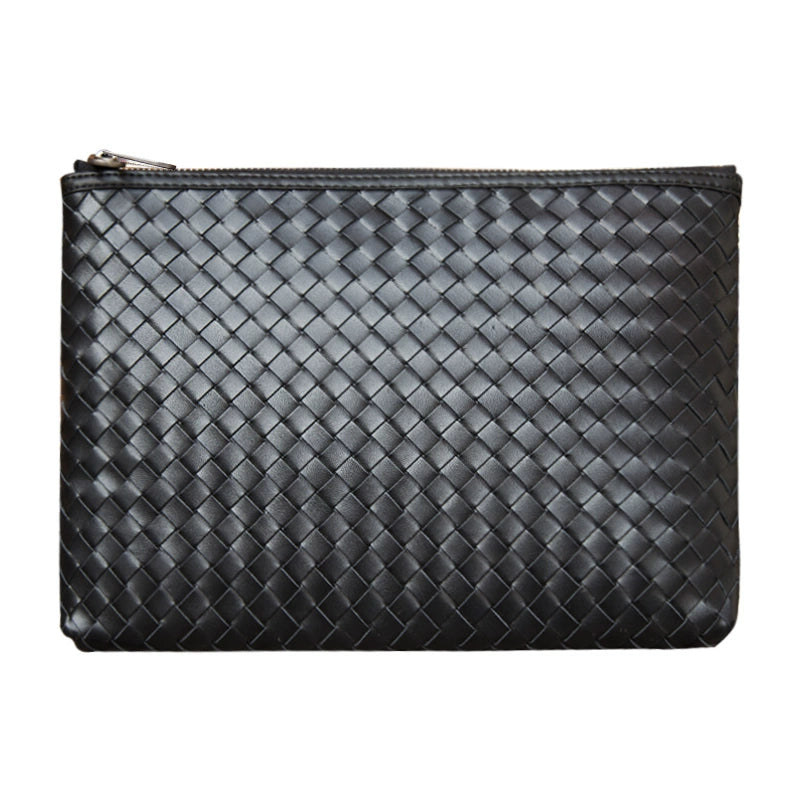 手包男潮真皮信封包大容量牛皮男士手抓包商务编织男包时尚手拿包